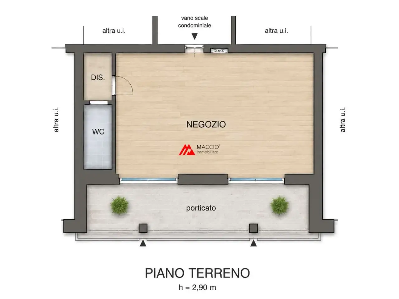 Negozio in Corso Saint Martin De CorléAns 304, Aosta, {3} - Planimetria 1