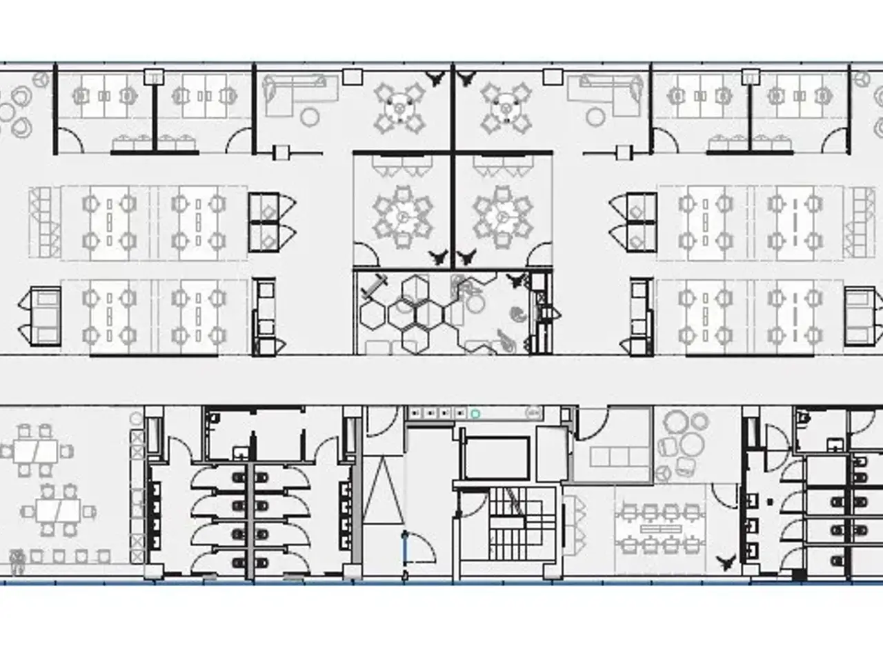 Ufficio in Bensi 1/2, Milano, {3} - Planimetria 1