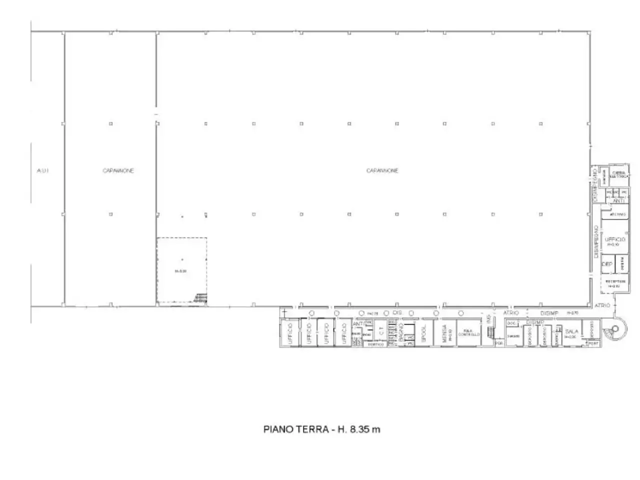 Capannone in Via Thomas Alva Edison 23, Mirano, {3} - Planimetria 1