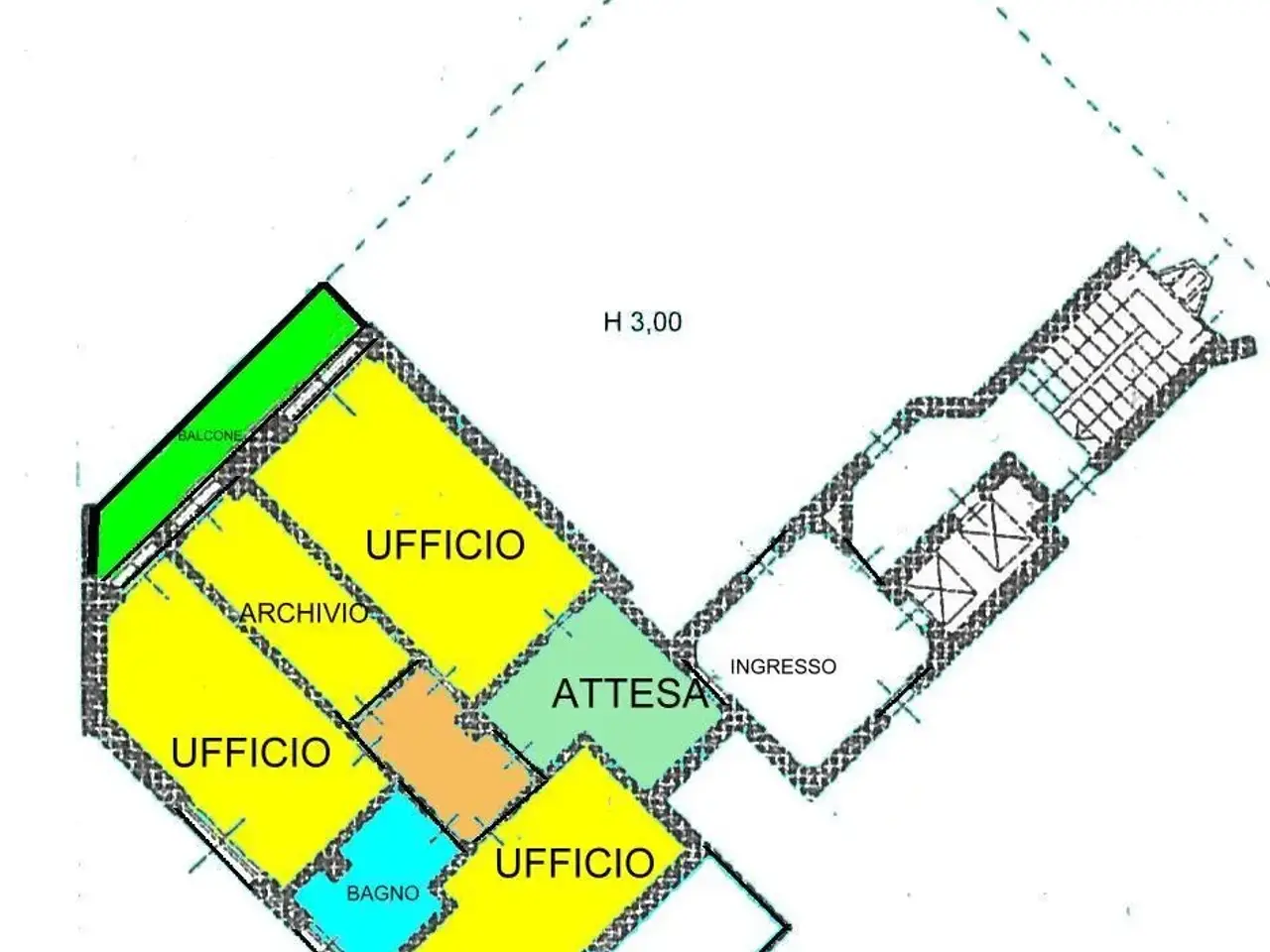 Ufficio in Via De Amicis 9, Monza, {3} - Planimetria 1