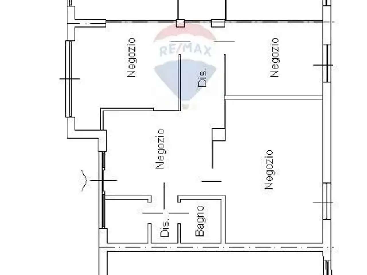 Negozio in Via Arciprete Rota 26/28, Lallio, {3} - Planimetria 1