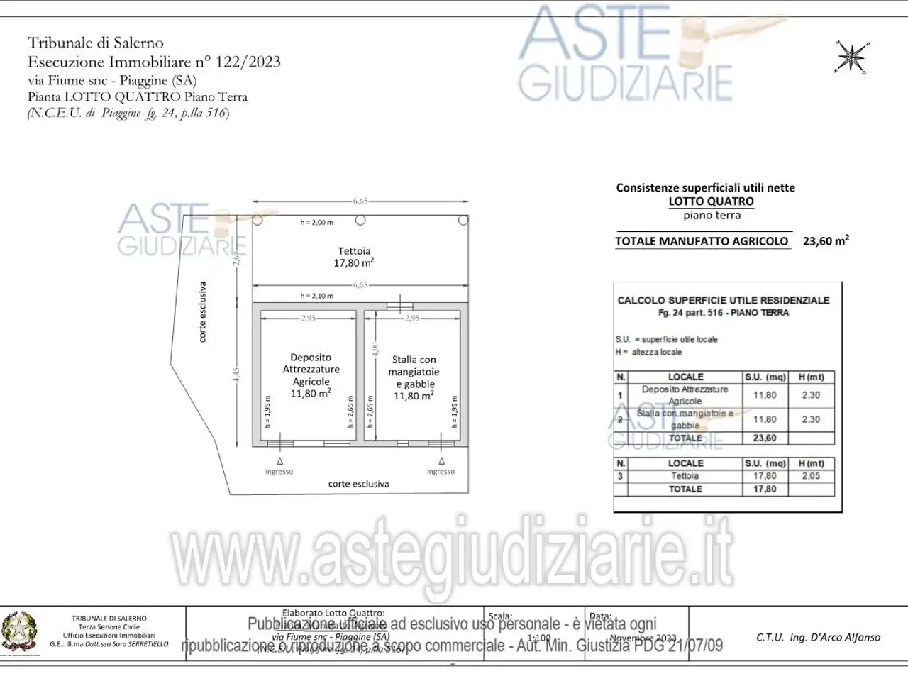 Autorimessa in -, Salerno, {3} - Planimetria 1