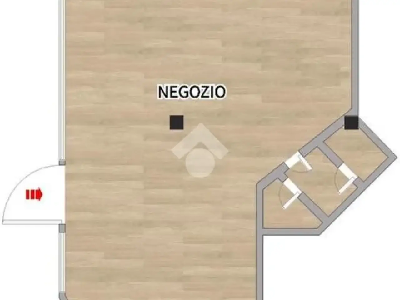 Negozio in Via della Croce Rossa 7, Padova, {3} - Planimetria 1