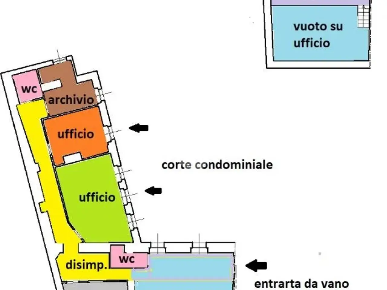 Ufficio in Via Cesare Canefri 5, Alessandria, {3} - Planimetria 1