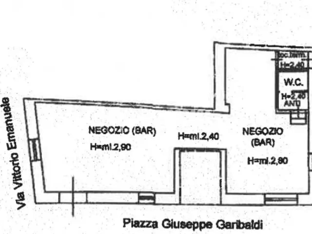 Negozio in Via Vittorio Emanuele 27, Colli Del Tronto, {3} - Planimetria 1
