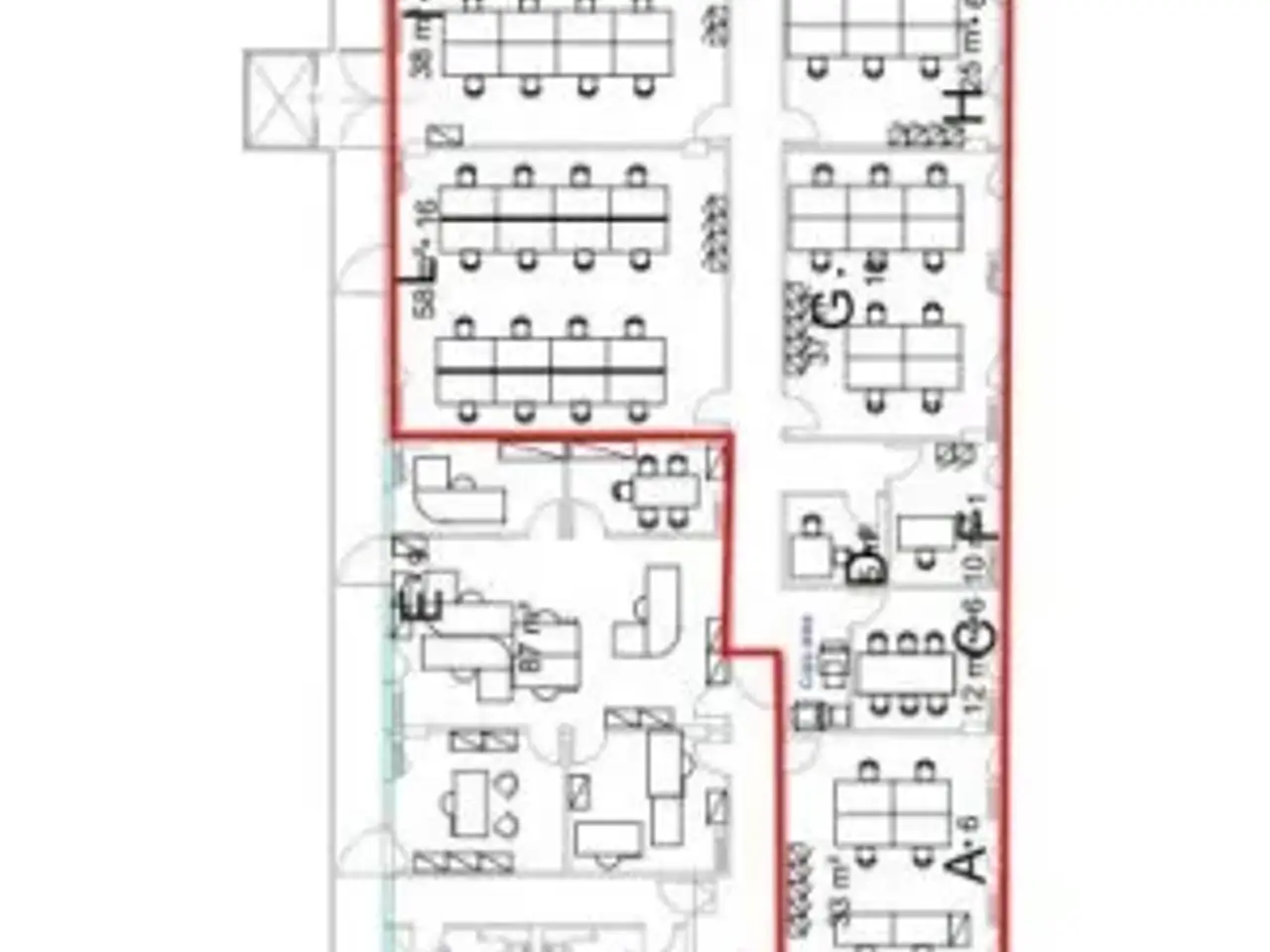 Ufficio in Via Lorenzo Valla, Milano, {3} - Planimetria 1