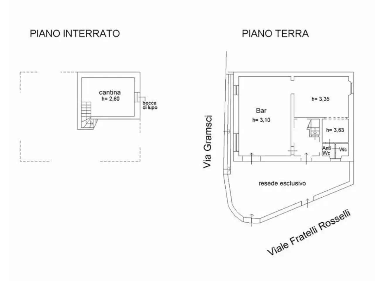 Negozio in Via Fratelli Rosselli 60, Vaiano, {3} - Planimetria 1