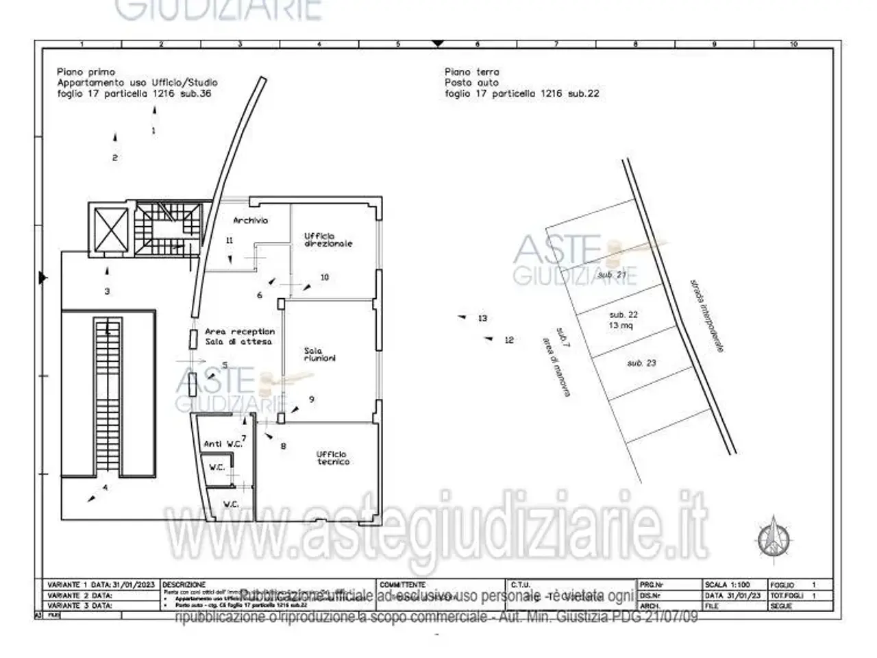 Ufficio in Via Ciorani, Mercato San Severino, {3} - Planimetria 1