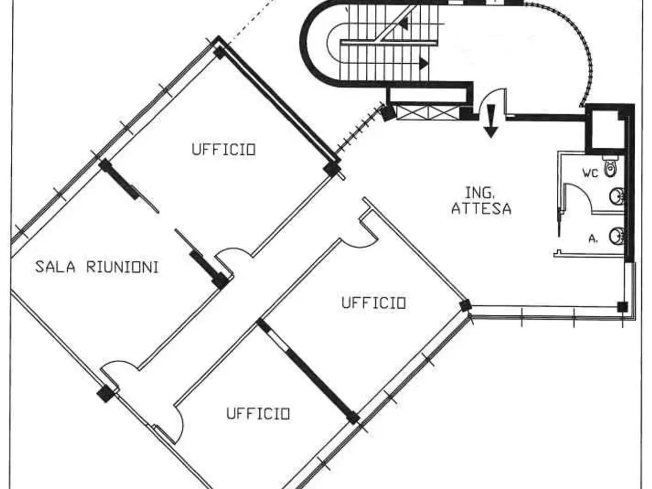Ufficio in Via Baccelli , Modena, {3} - Planimetria 1
