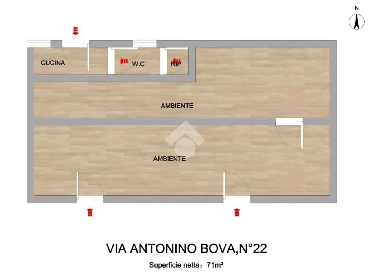 Negozio in Via Antonino Bova 22, Palermo, {3} - Planimetria 1