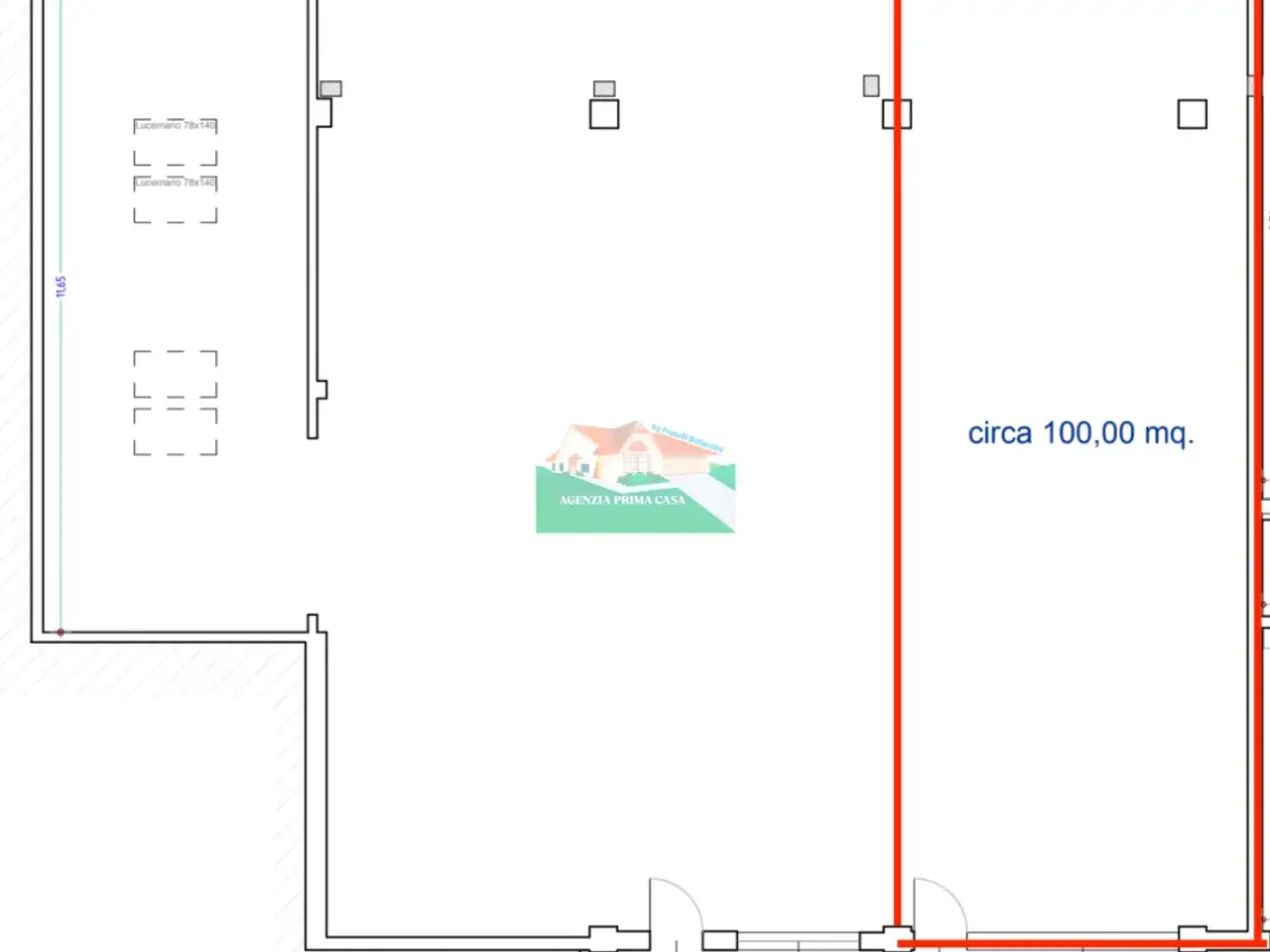 Capannone in Via Goito, Ravenna, {3} - Planimetria 1