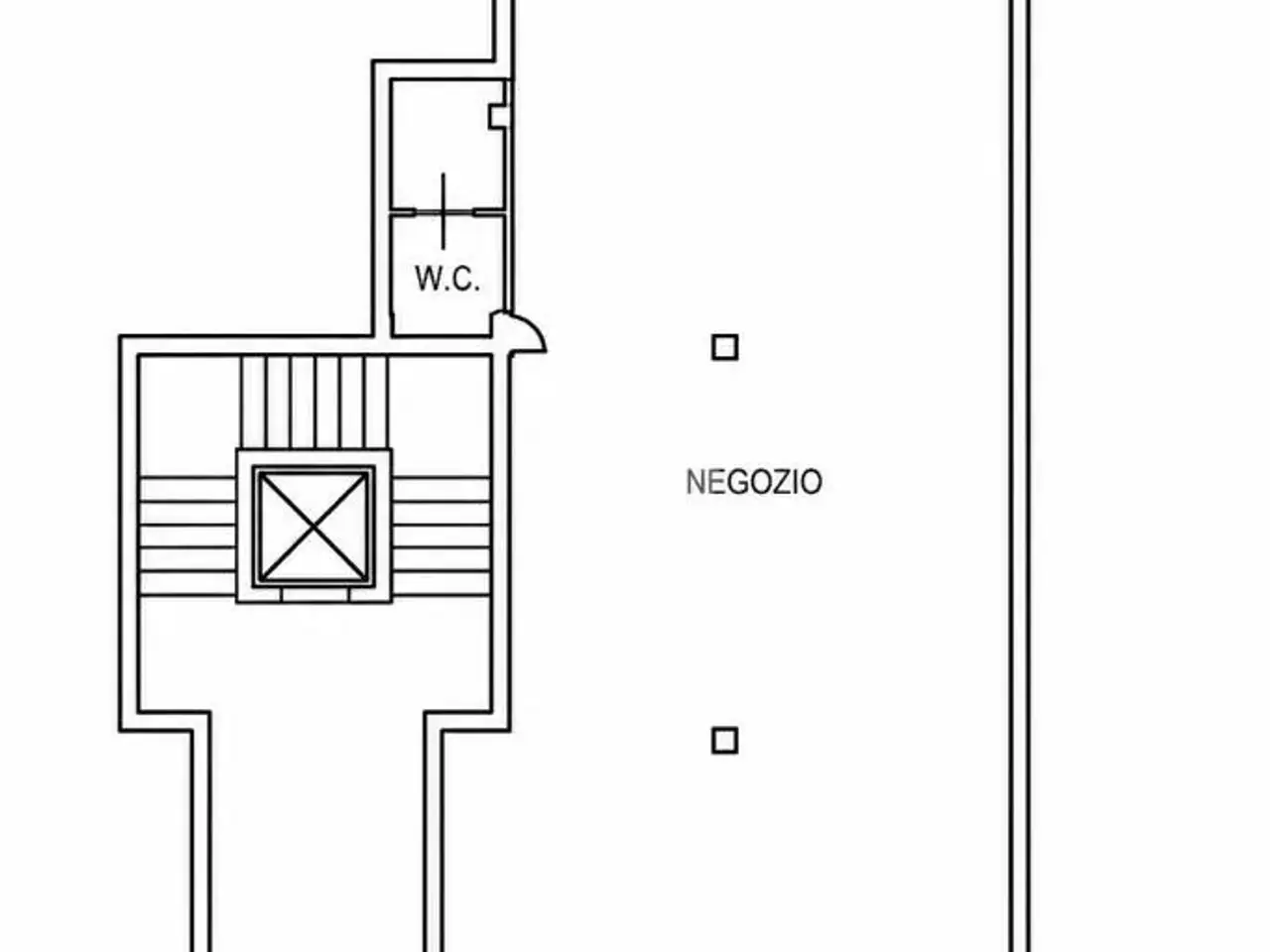 Negozio in Via Antonio Gramsci, Capriate San Gervasio, {3} - Planimetria 1