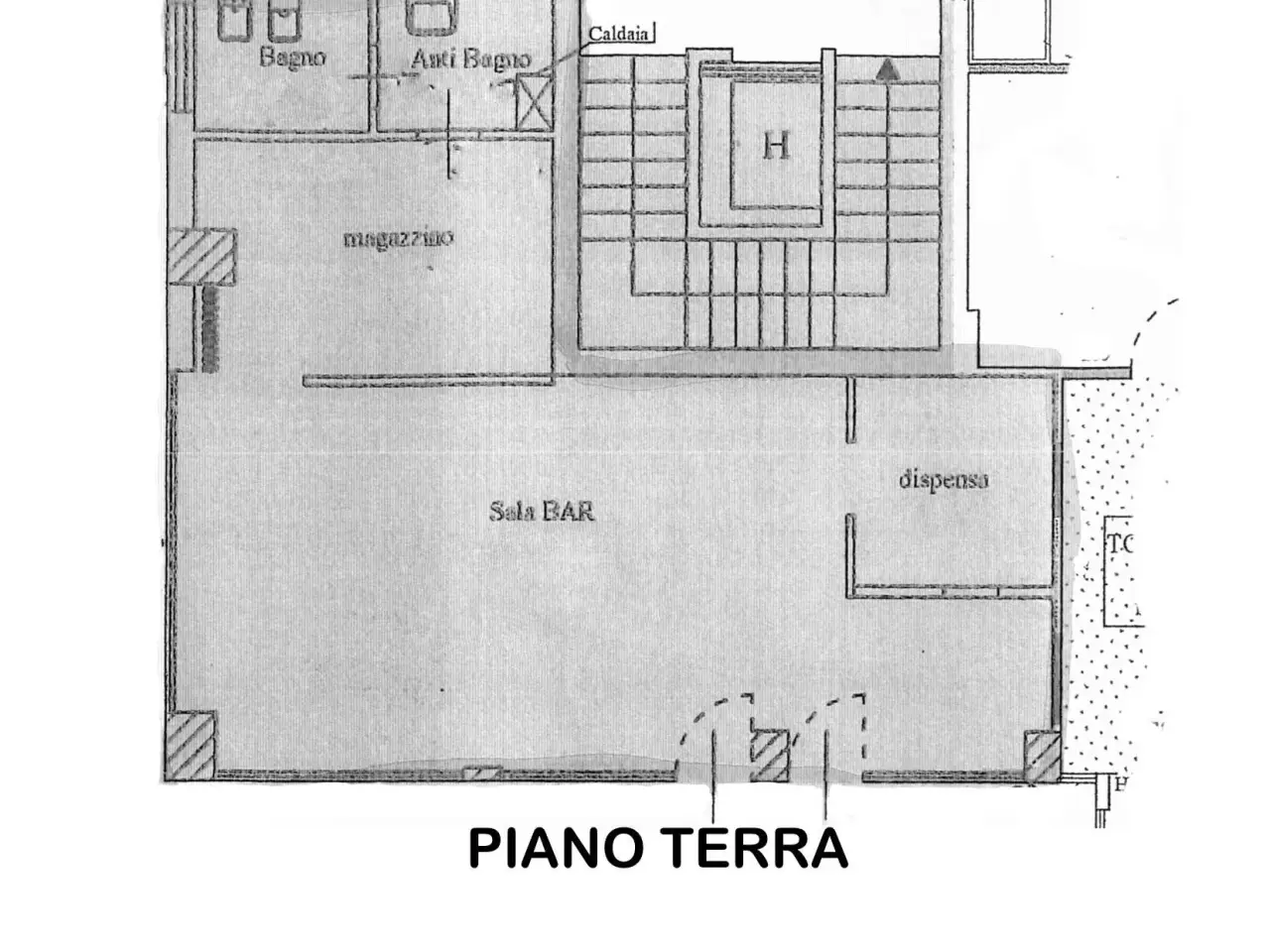Negozio in Via Emilia , Cesena, {3} - Planimetria 1