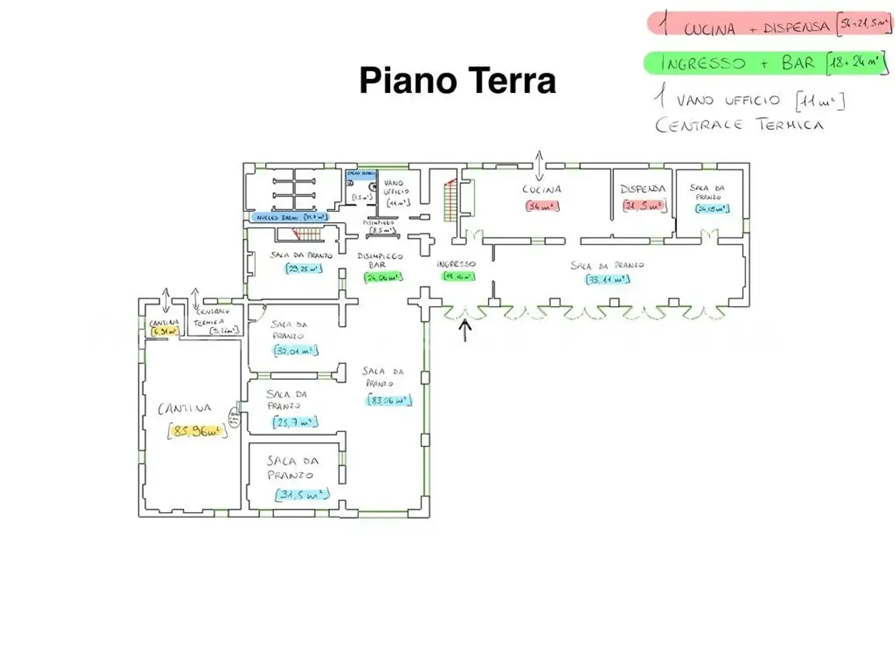 Palazzina commerciale in Strada della Caimpenta 12, Vicenza, {3} - Planimetria 1