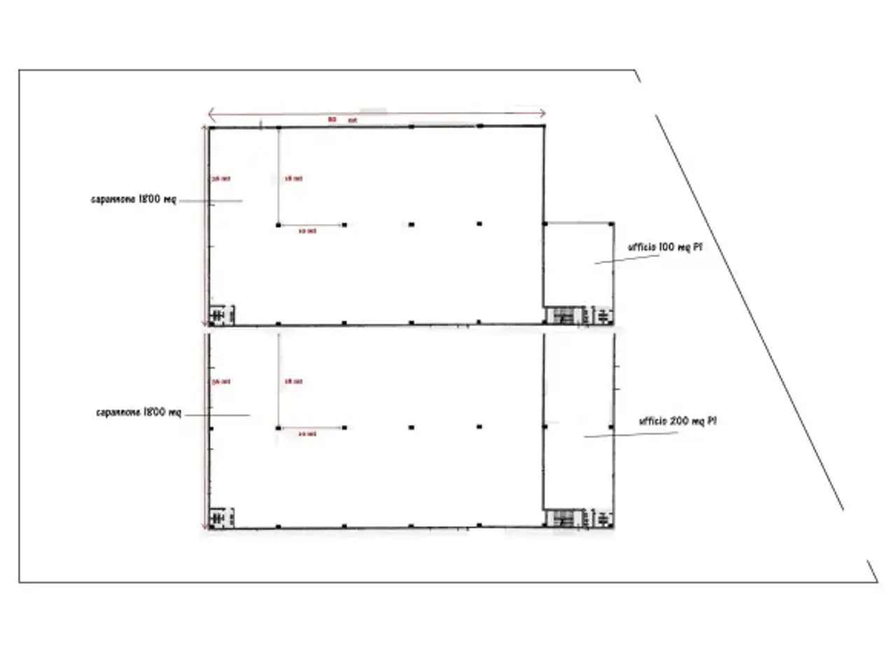Capannone in Via Boscofangone, Nola, {3} - Planimetria 1