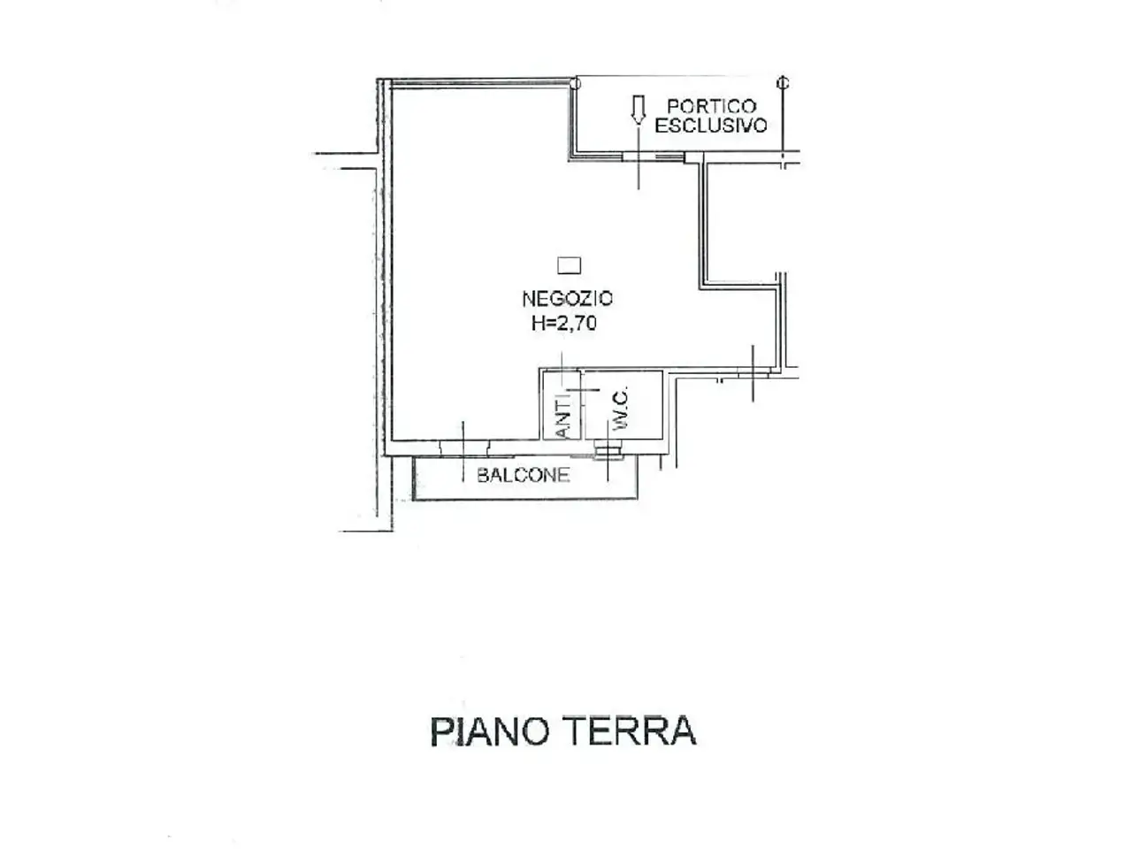 Negozio in Via Roma 70, Vallio Terme, {3} - Planimetria 1