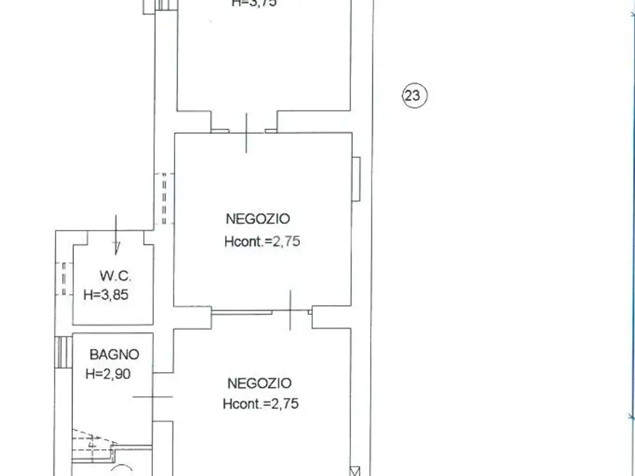 Negozio in Via Marittima 370, Frosinone, {3} - Planimetria 1