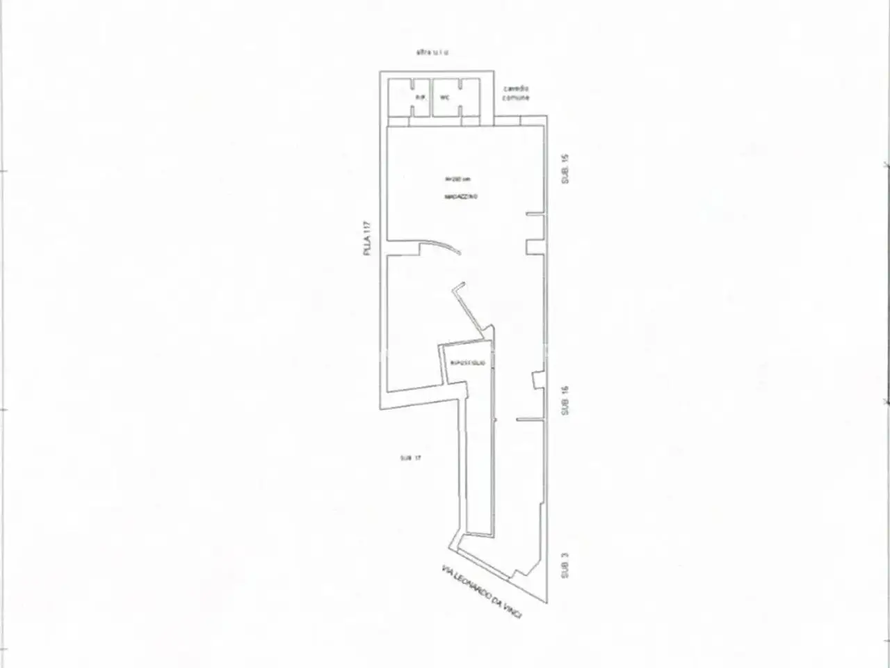 Negozio in Via Leonardo da Vinci 20, Ragusa, {3} - Planimetria 1