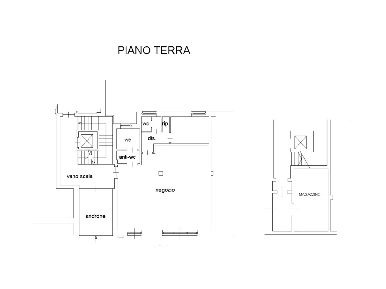 Bar in Via Riva, Chieri, {3} - Planimetria 1