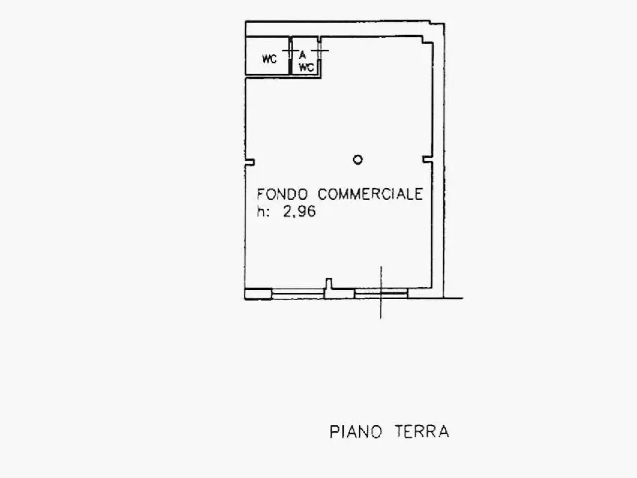 Negozio in Piazza Stazione, Cecina, {3} - Planimetria 1