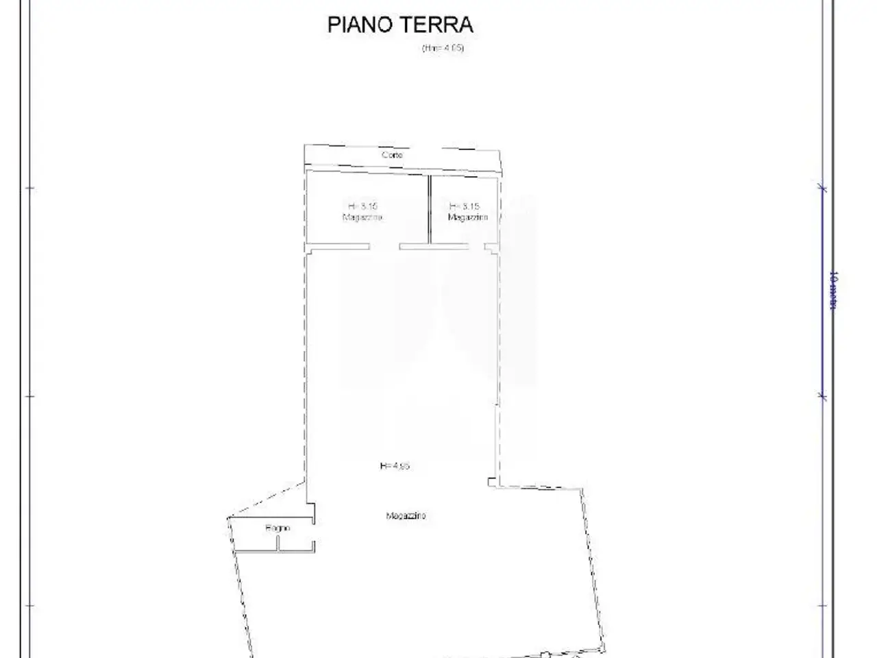 Magazzino in Traversa II Nicoletta Mario, Crotone, {3} - Planimetria 1