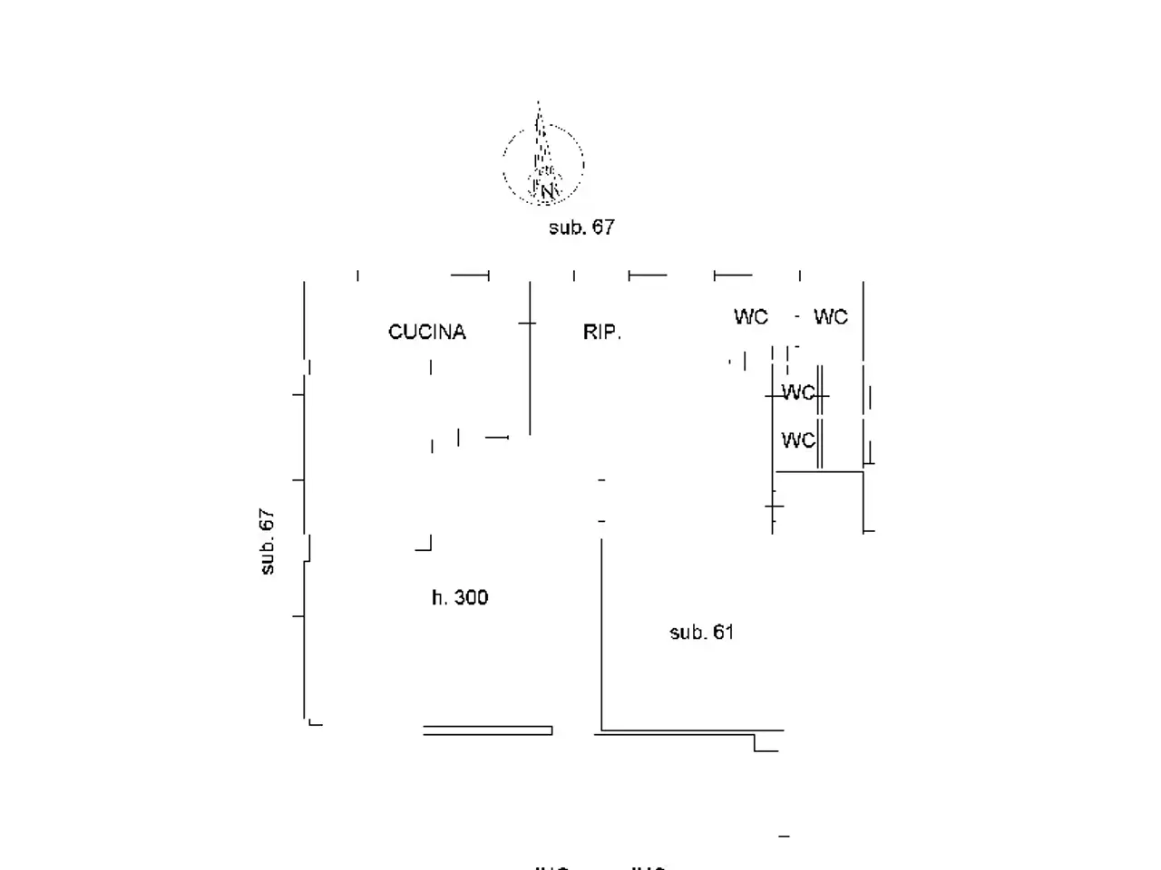 Locale commerciale in , Pontedera, {3} - Planimetria 1