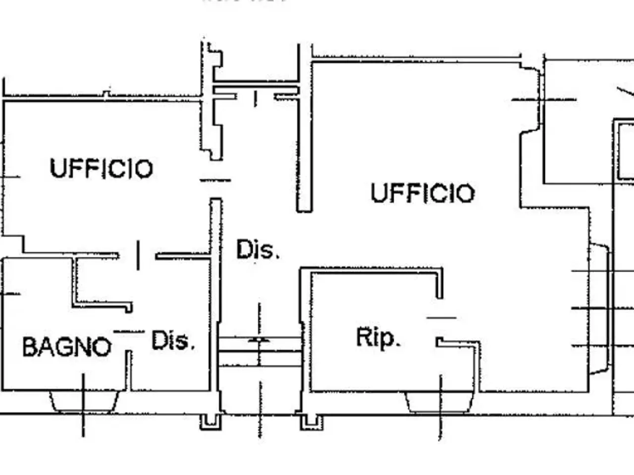 Ufficio in Via Verdi, Bergamo, {3} - Planimetria 1