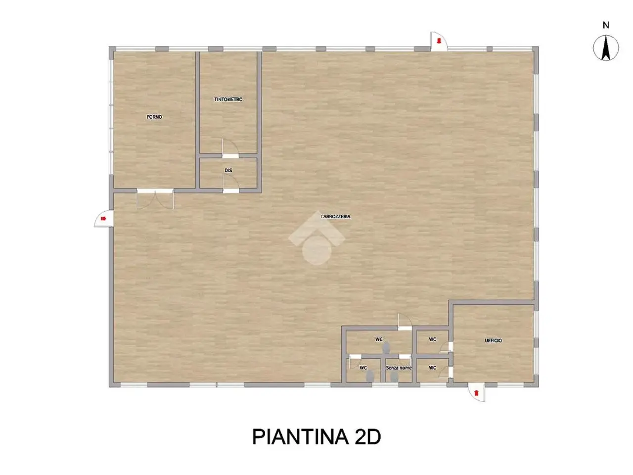 Capannone in Via Tutto Ghedi 8, Ghedi, {3} - Planimetria 1