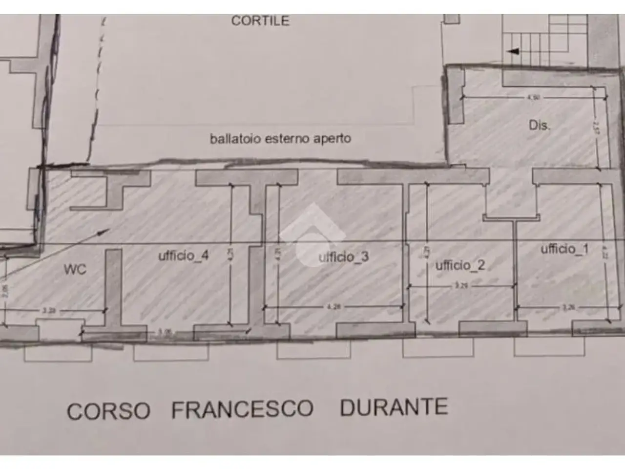 Ufficio in Corso Durante 176, Frattamaggiore, {3} - Planimetria 1