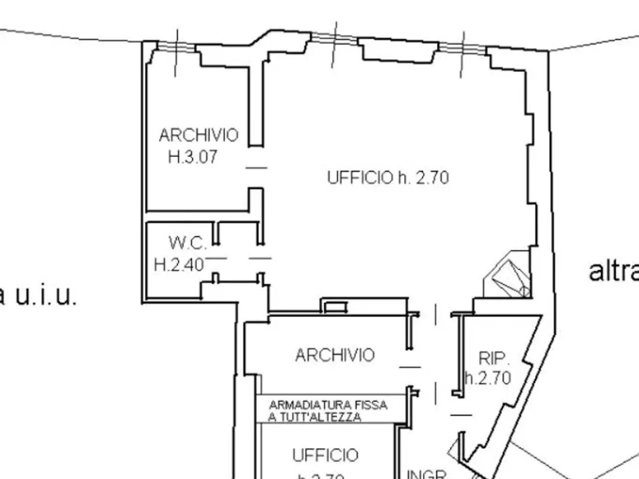 Ufficio in Via Giorgio Merula 62, Milano, {3} - Planimetria 1