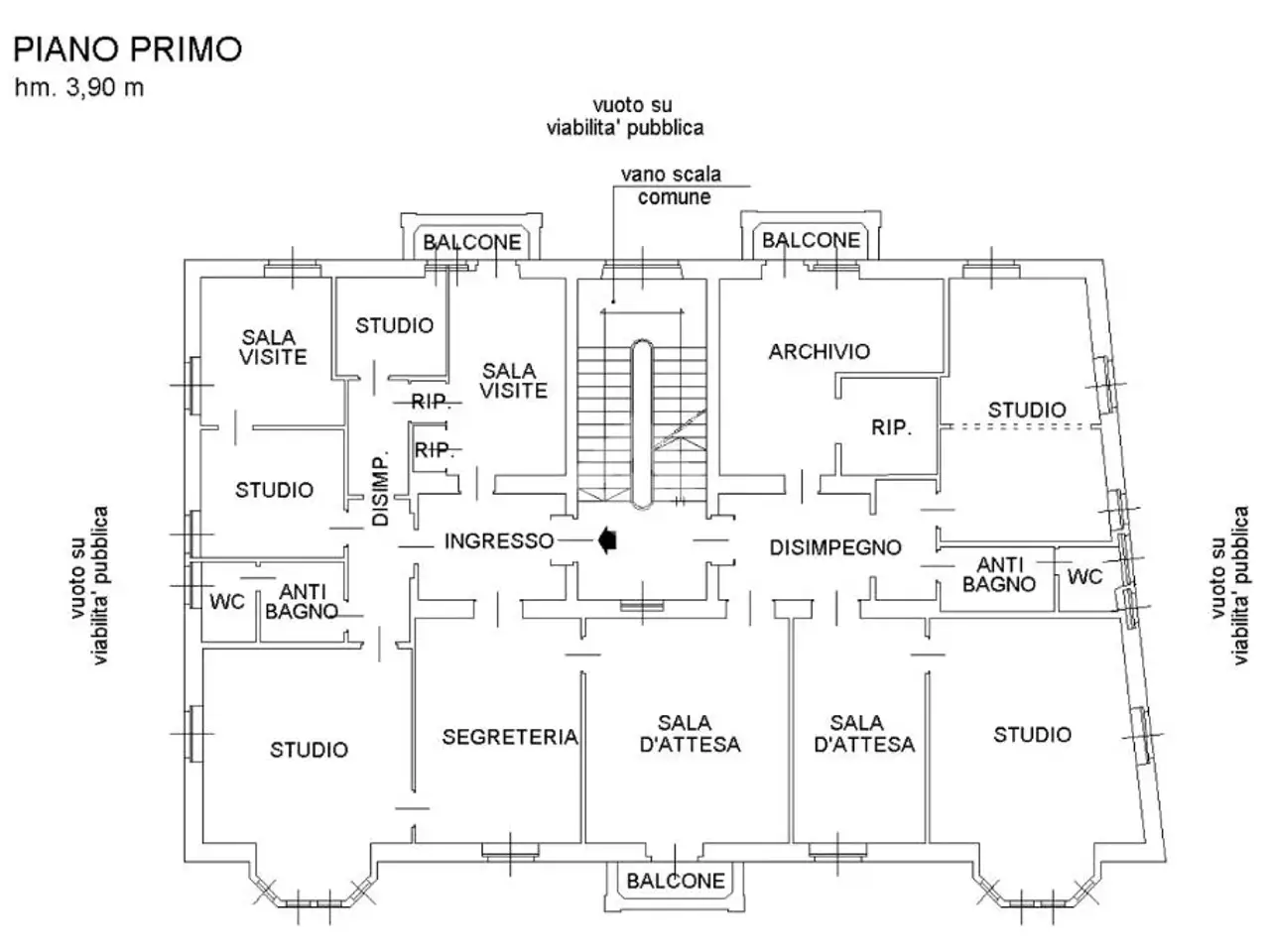 Ufficio in Corso Re Umberto 3, Ivrea, {3} - Planimetria 1