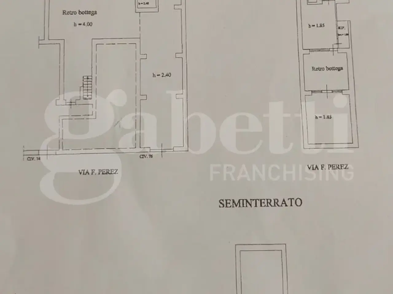 Magazzino in Via Francesco Paolo Perez 74, Palermo, {3} - Planimetria 1