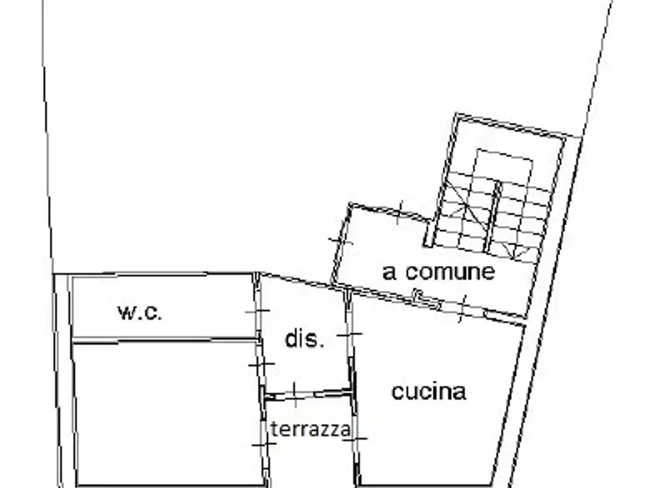 Bilocale in vendita, Via Giuseppe Garibaldi, Arezzo - Planimetria 1