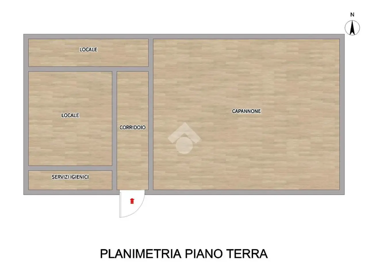 Capannone in Via Nuova, Calendasco, {3} - Planimetria 1