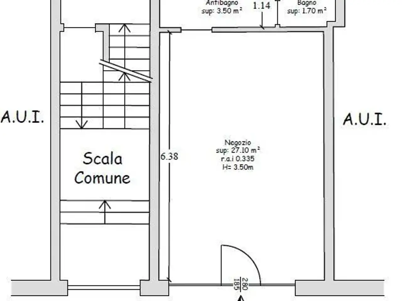 Alimentari in Via Carlo Pisacane 34, Brescia, {3} - Planimetria 1