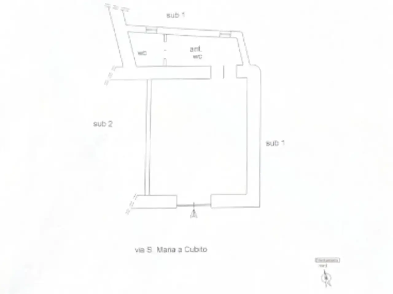 Negozio in Via Santa Maria a Cubito 107, Qualiano, {3} - Planimetria 1