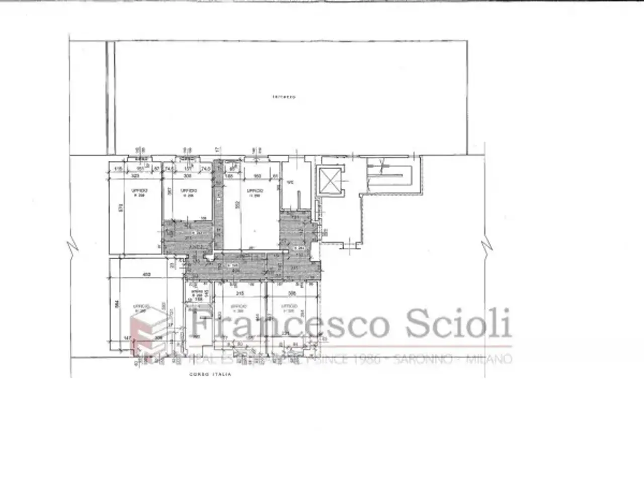 Ufficio in Corso Italia 23,, Saronno, {3} - Planimetria 1
