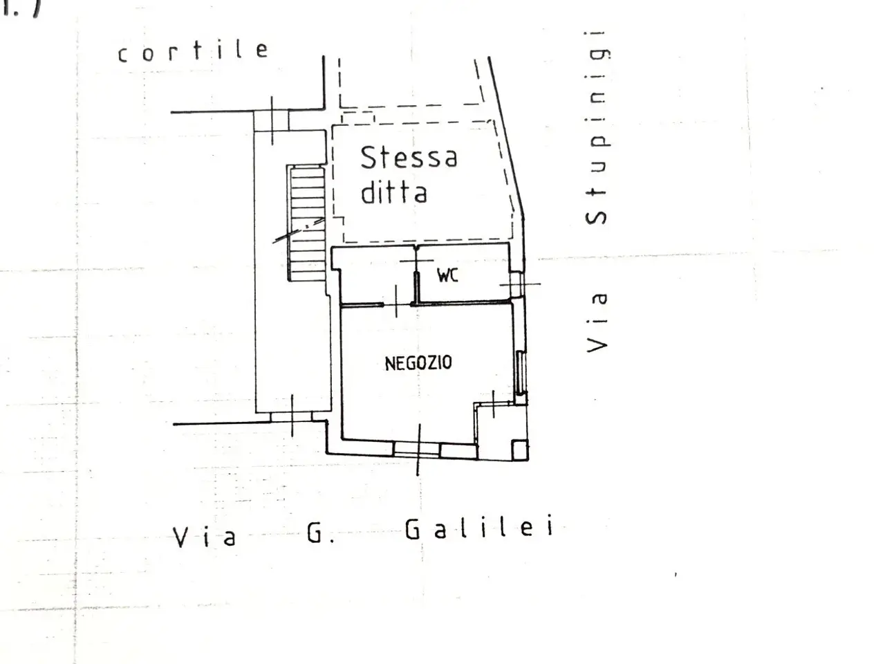 Negozio in Via Galileo Galilei 20, Beinasco, {3} - Planimetria 1