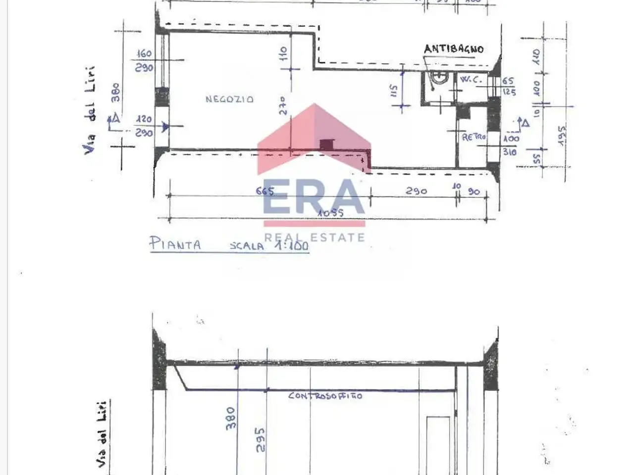 Negozio in Via del Liri 1, Milano, {3} - Planimetria 1