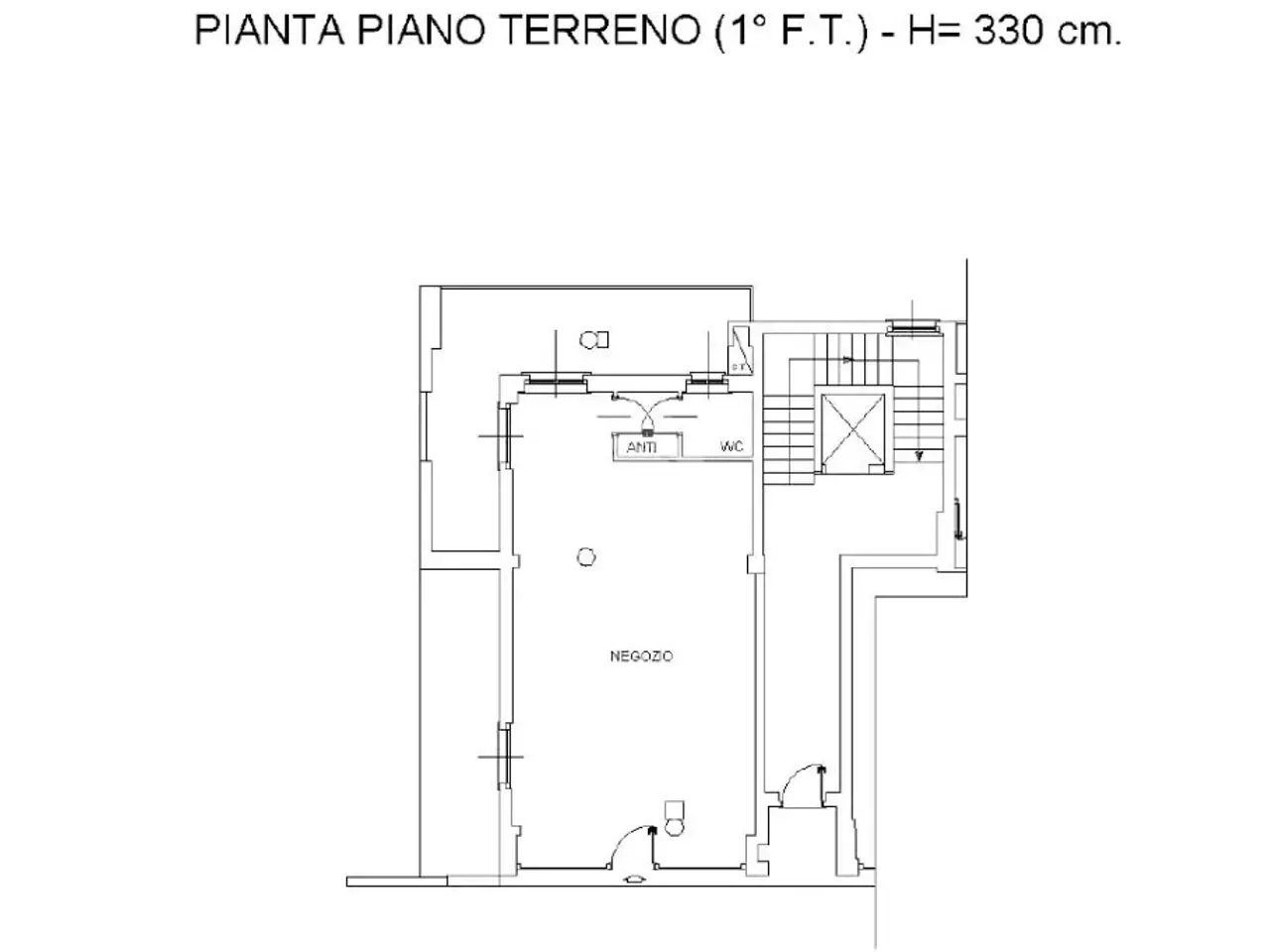 Negozio in Via Paolo Regis 64, Chivasso, {3} - Planimetria 1