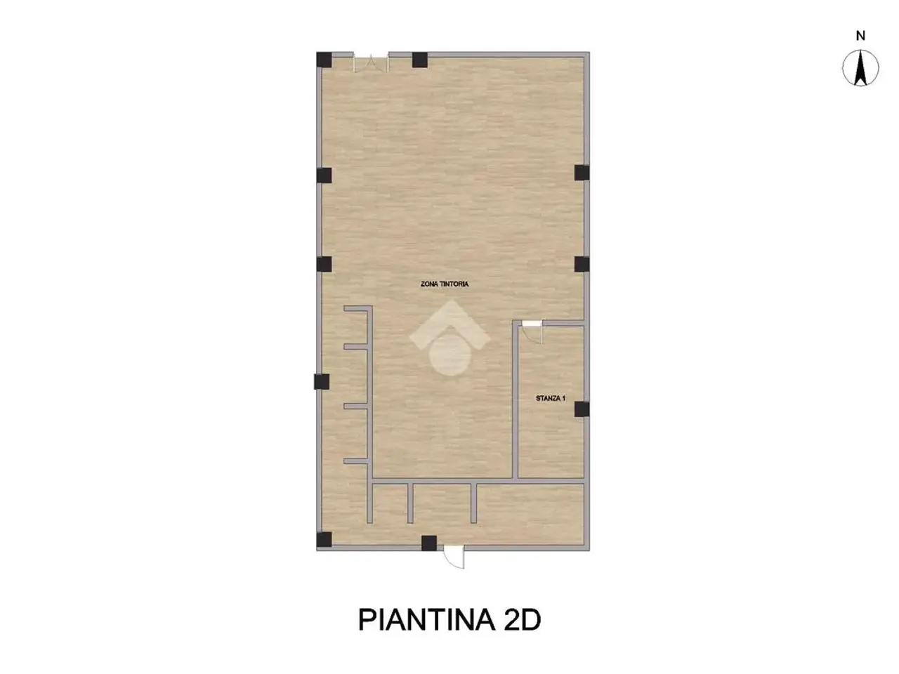 Capannone in Via Cilea 23, Ghedi, {3} - Planimetria 1