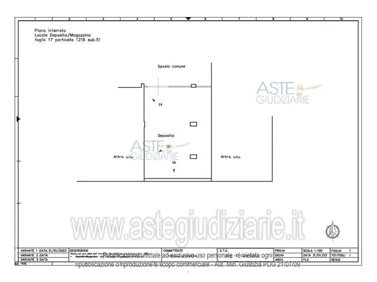 Magazzino in Via Ciorani, Mercato San Severino, {3} - Planimetria 1