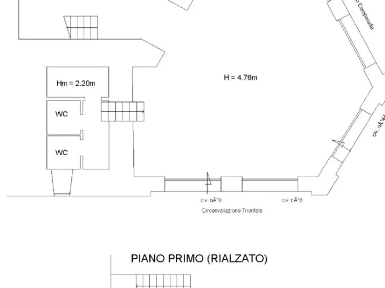 Negozio in Circonvallazione Trionfale 6, Roma, {3} - Planimetria 1