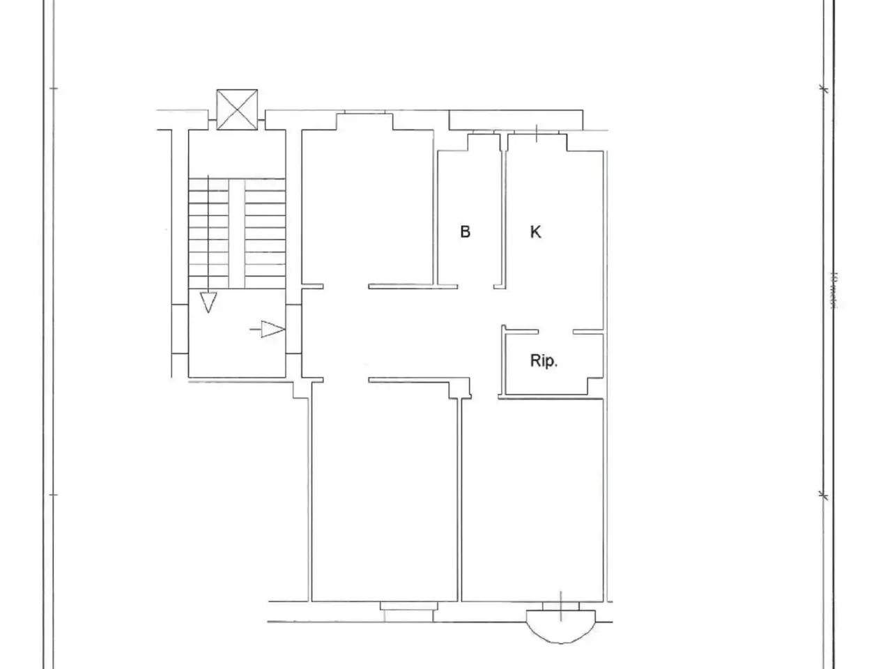 Trilocale in Via di Santa Maria Ausiliatrice, Roma - Planimetria 1