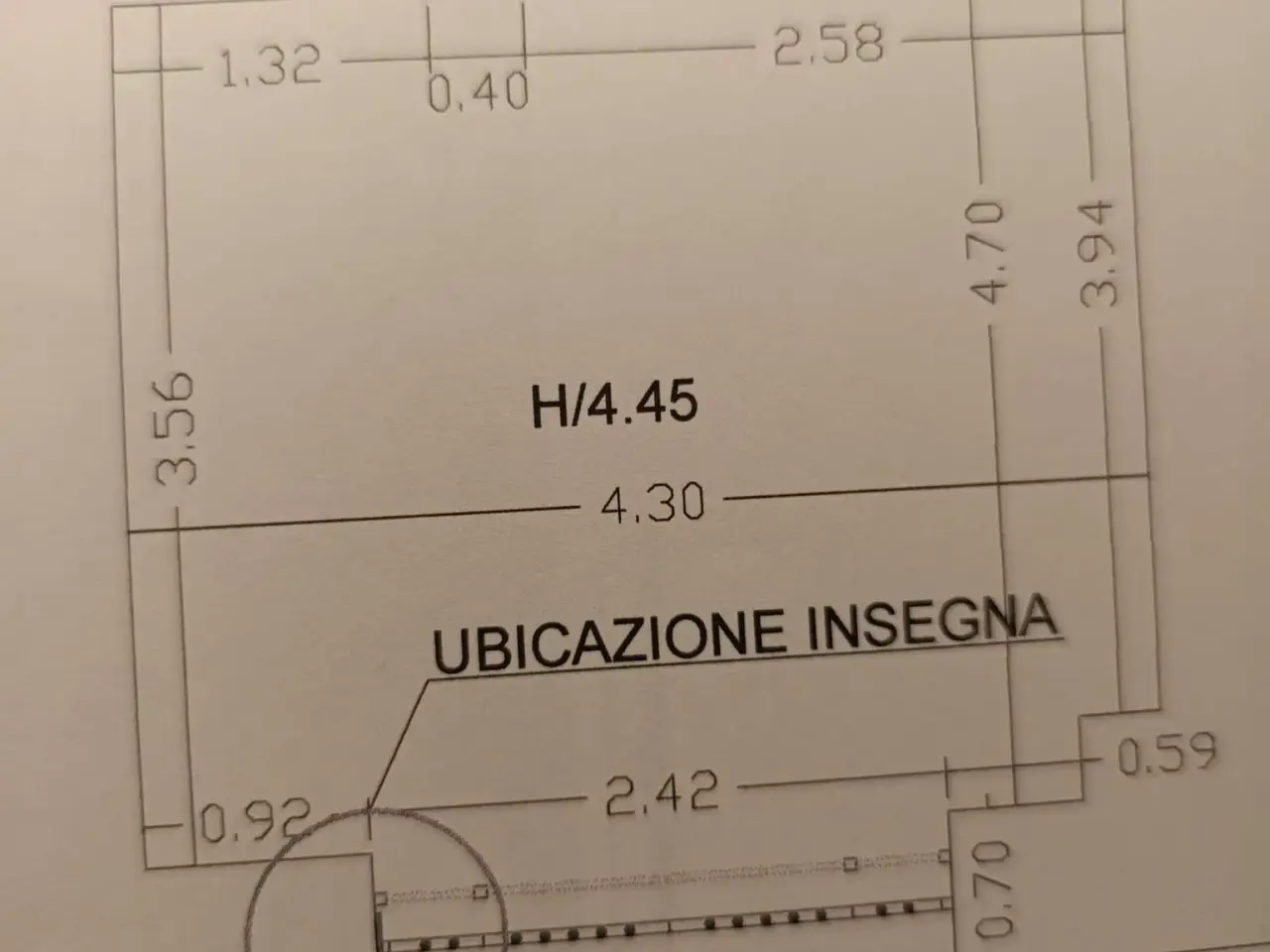 Negozio in Via Isonzo 10, Cosenza, {3} - Planimetria 1