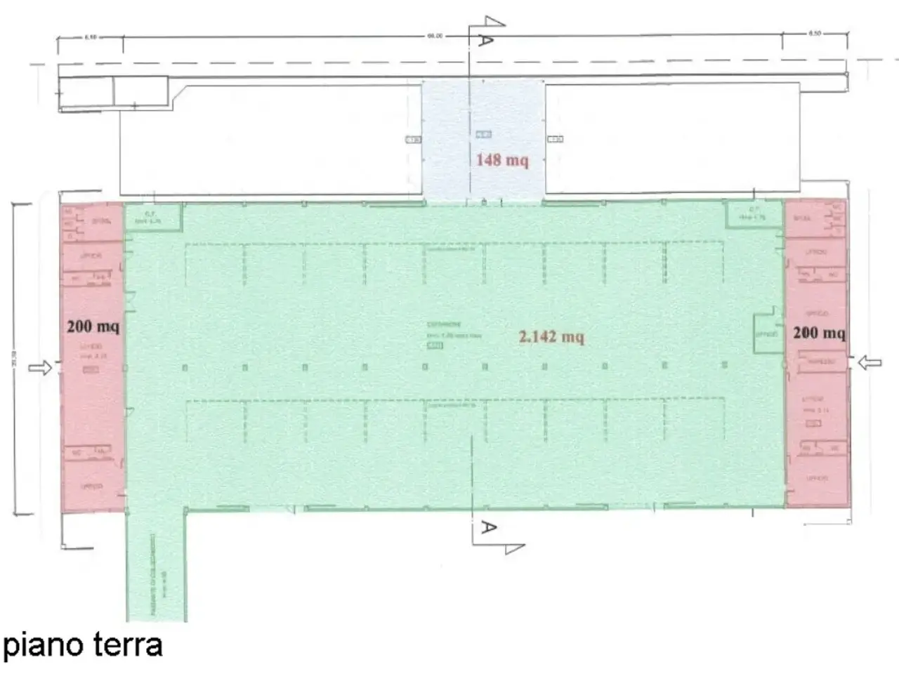 Magazzino in Via Marche, San Giuliano Milanese, {3} - Planimetria 1