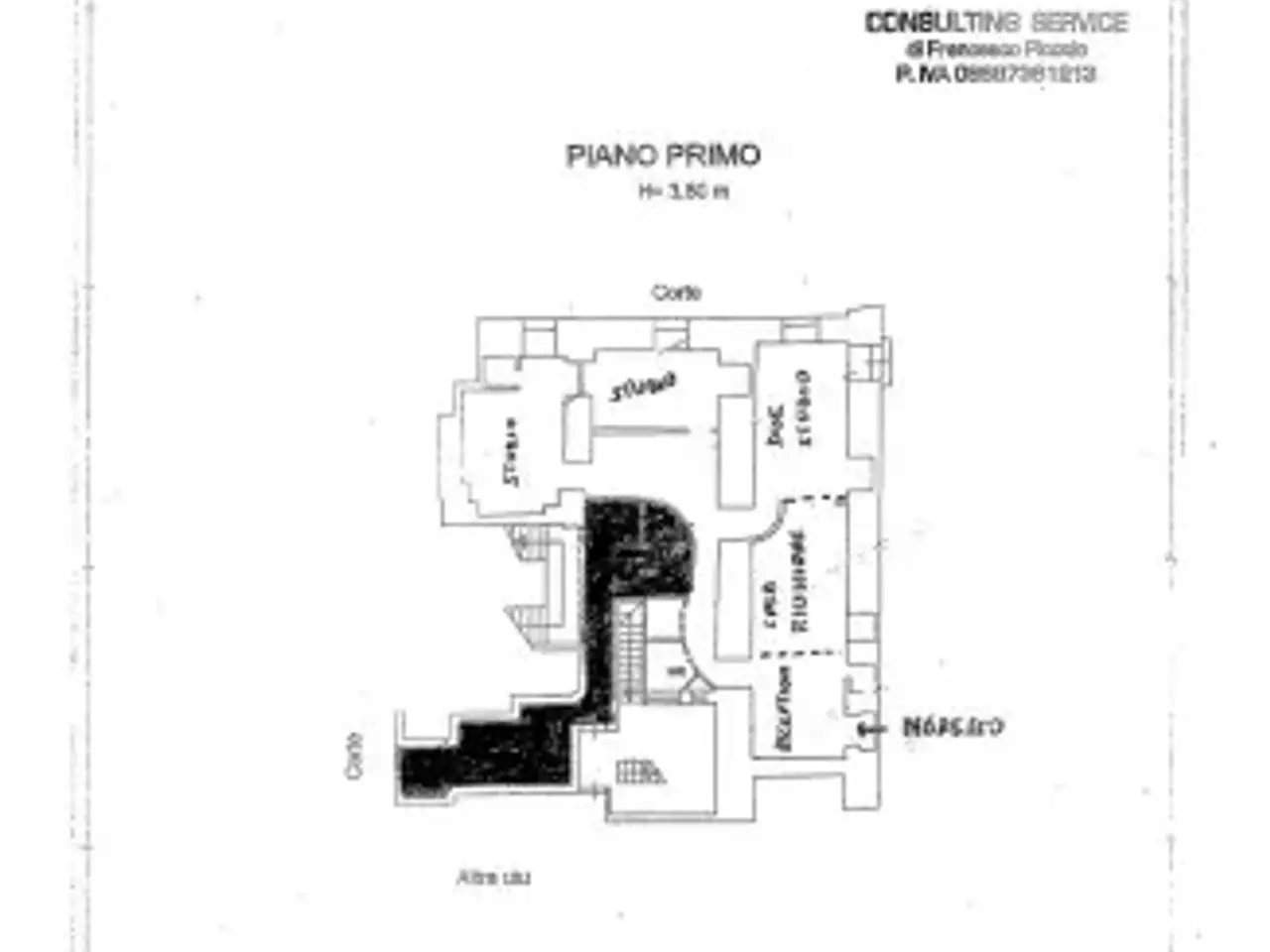 Ufficio in Via San Pasquale, Napoli, {3} - Planimetria 1