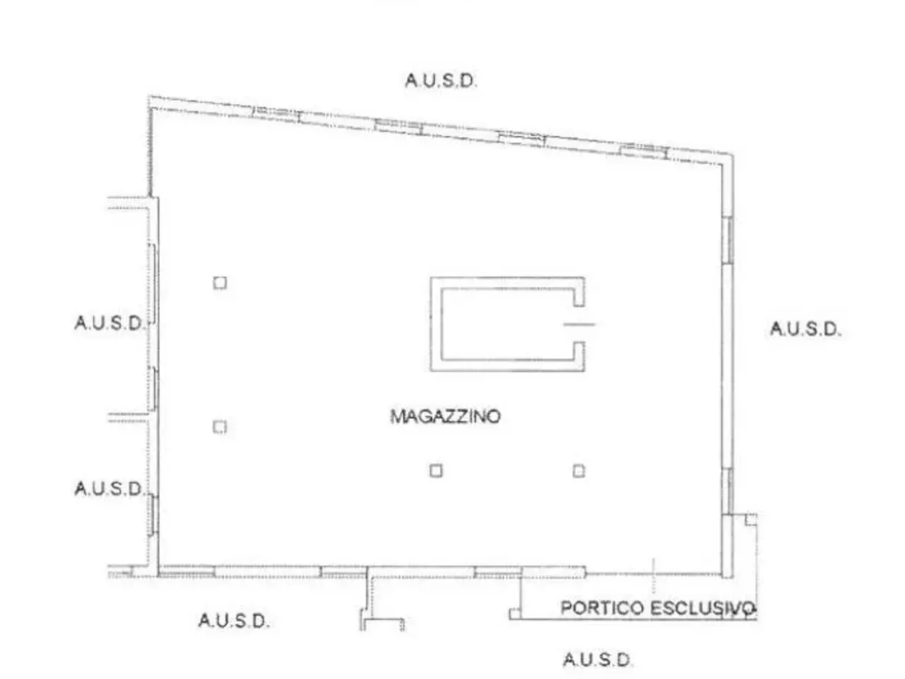 Capannone in Via Giuseppe Mazzini 6, Ospitaletto, {3} - Planimetria 1
