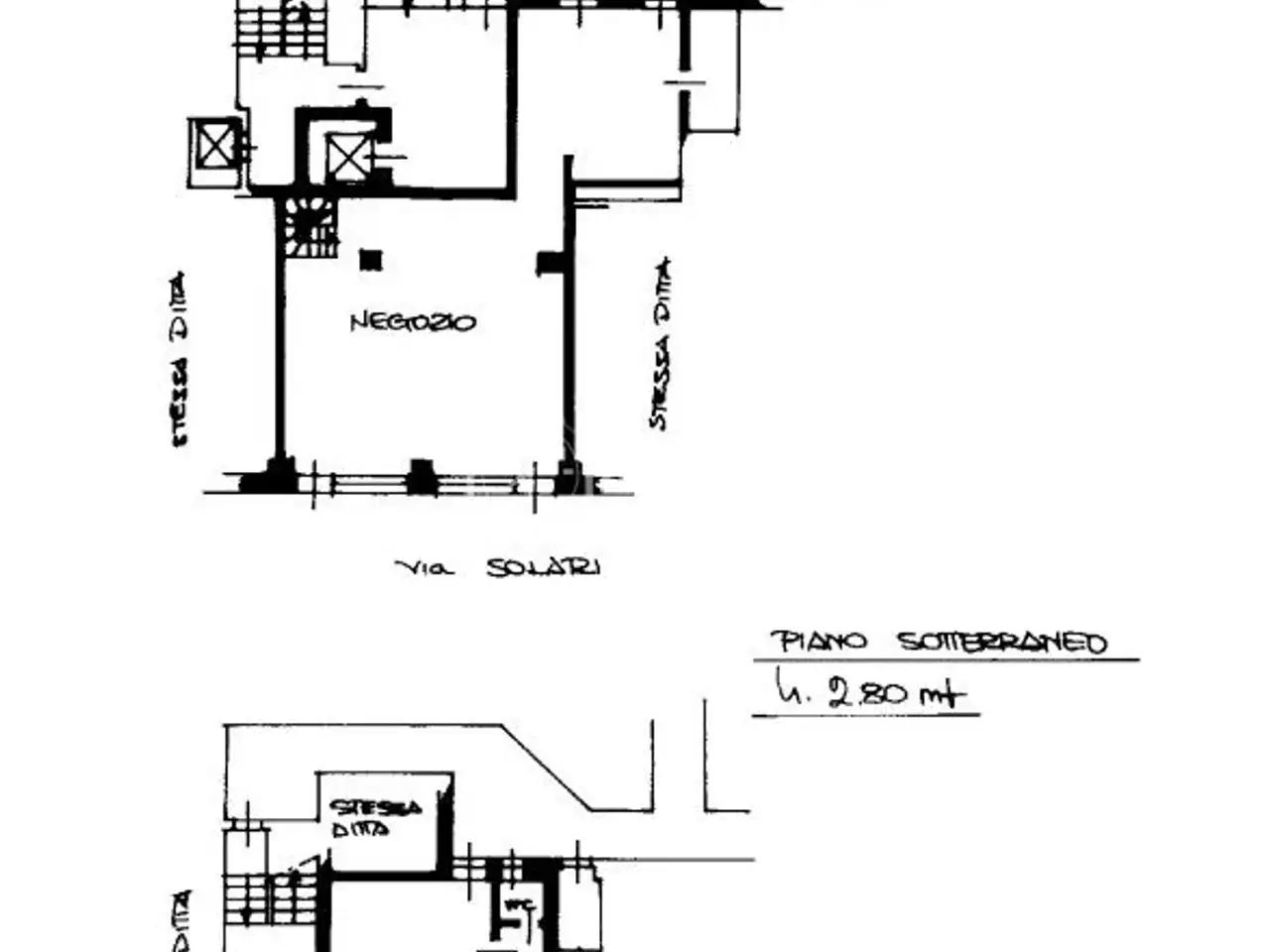 Negozio in Via Andrea Solari 23, Milano, {3} - Planimetria 1