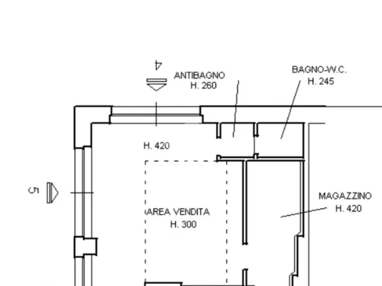 Negozio in Piazza Nord Cannicci 4, Scandicci, {3} - Planimetria 1